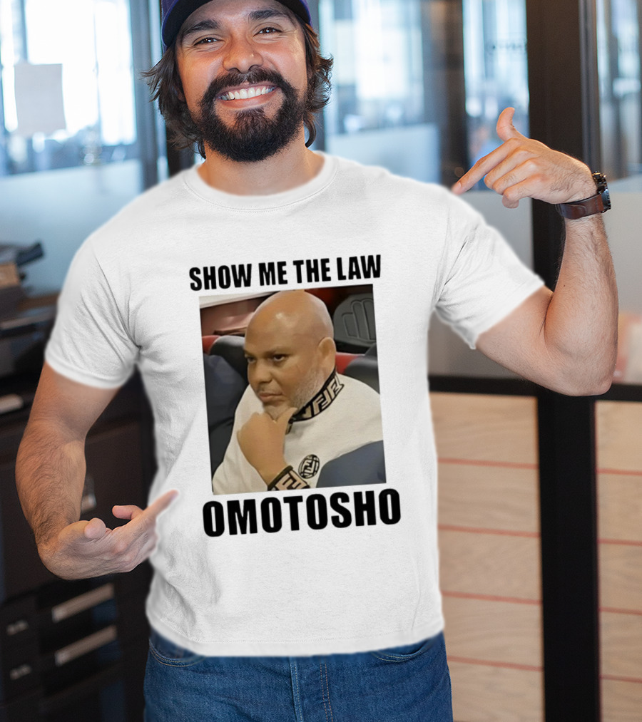 2025 Show Me The Law Omotosho Meme Bald Man Thinking T-Shirt