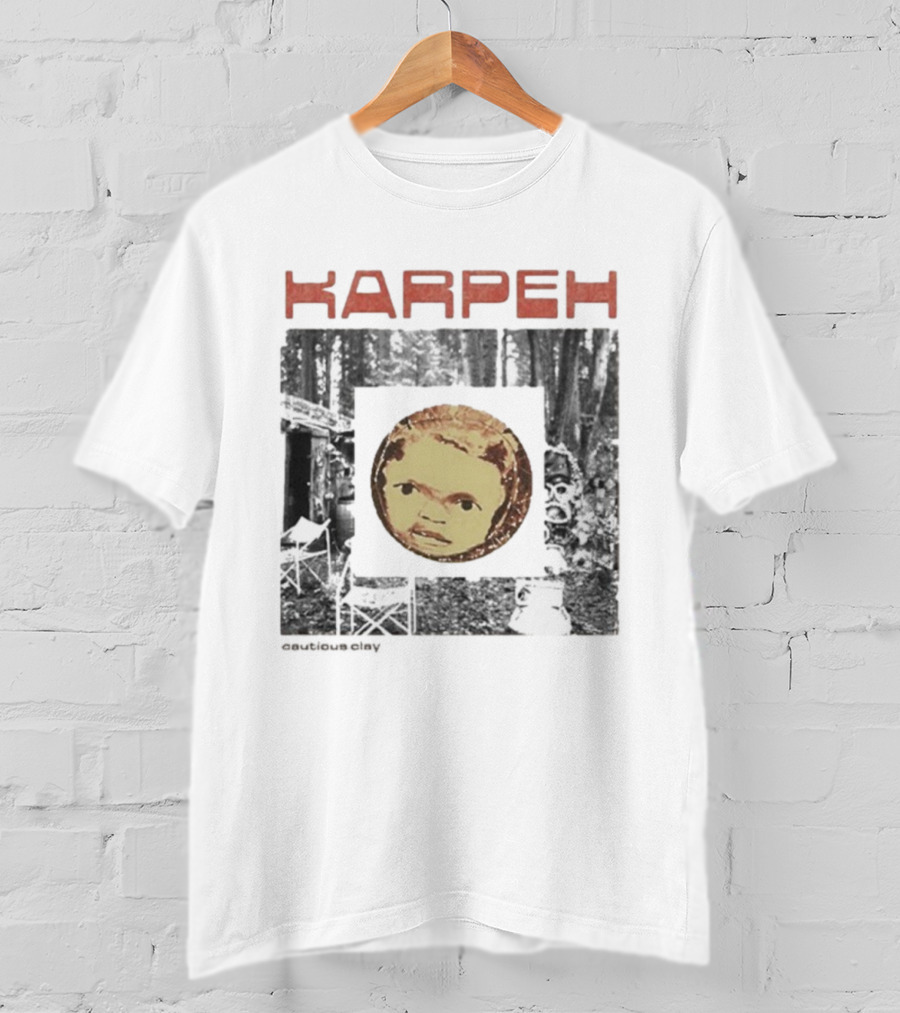 Karpeh Face Forest Scene Cautious Clay T-Shirt