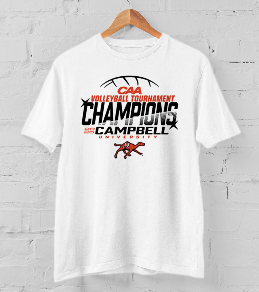 CAA Volleyball Tournament Champions Campbell University 2025 T-Shirt