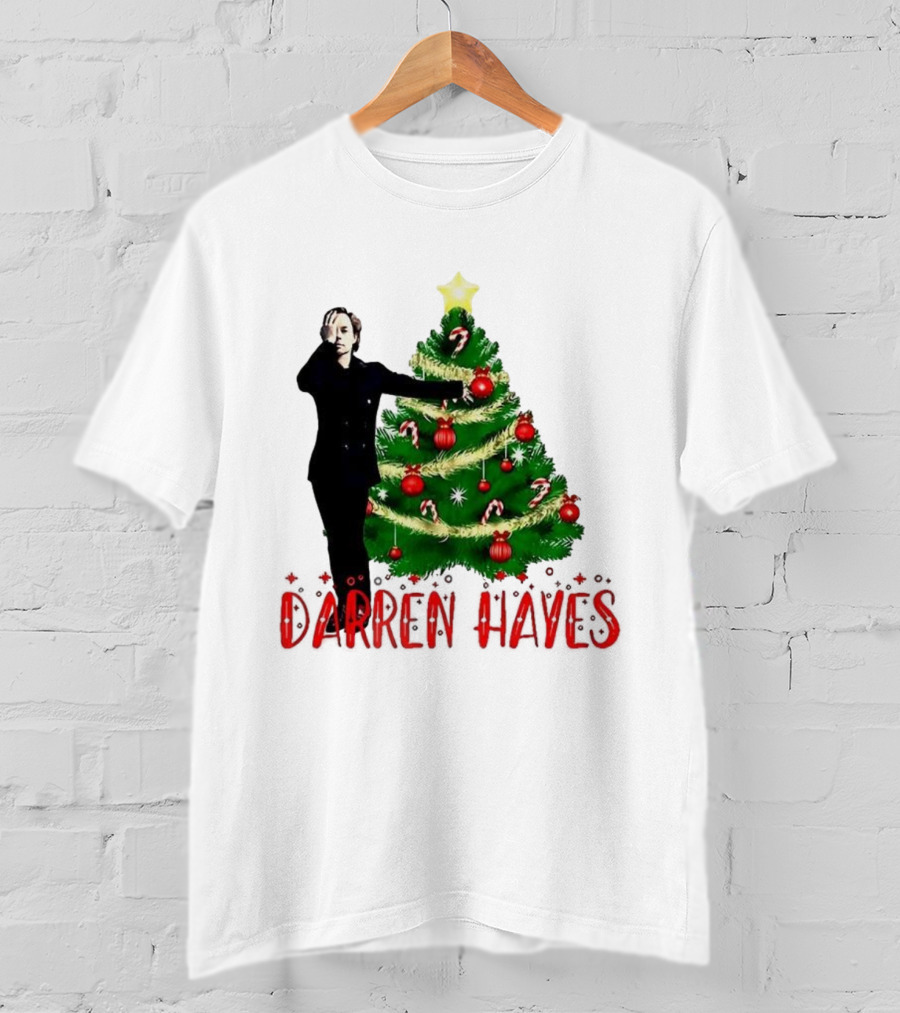 Darren Hayes Christmas Tree Candy Cane Star Holiday T-Shirt
