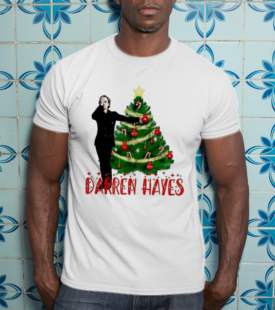 Darren Hayes Christmas Tree Candy Cane Star Holiday T-Shirt