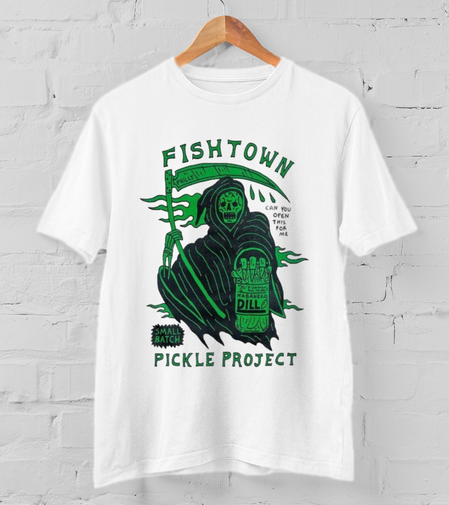 Fishtown Philly Pickle Project Habanero Dill Grim Reaper Small Batch T-Shirt