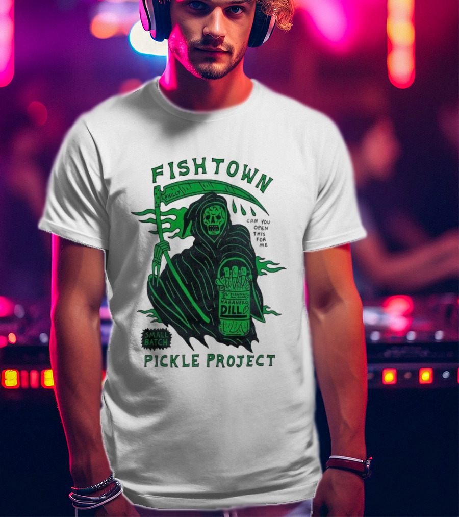 Fishtown Philly Pickle Project Habanero Dill Grim Reaper Small Batch T-Shirt