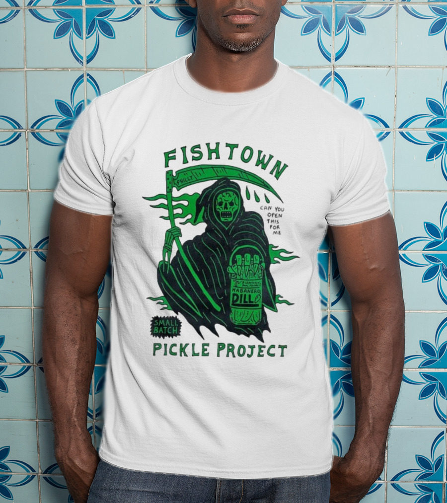 Fishtown Philly Pickle Project Habanero Dill Grim Reaper Small Batch T-Shirt