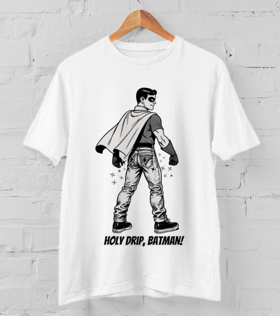 Holy Drip Batman Vintage Sidekick In Denim Style Icon T-Shirt