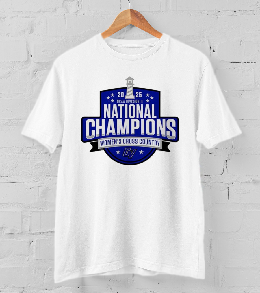 NCAA Division II Women's Cross Country 2025 National Champions GVSU T-Shirt