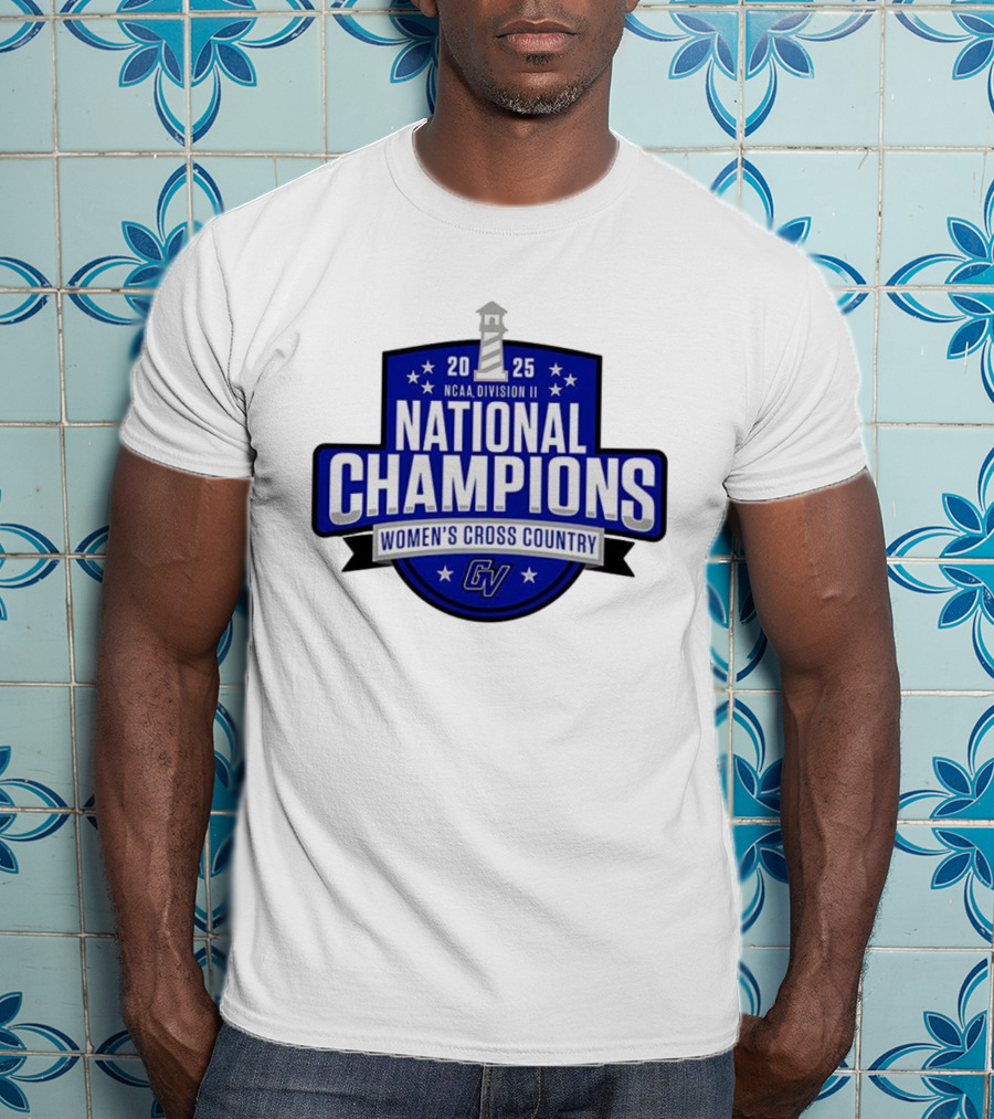NCAA Division II Women's Cross Country 2025 National Champions GVSU T-Shirt