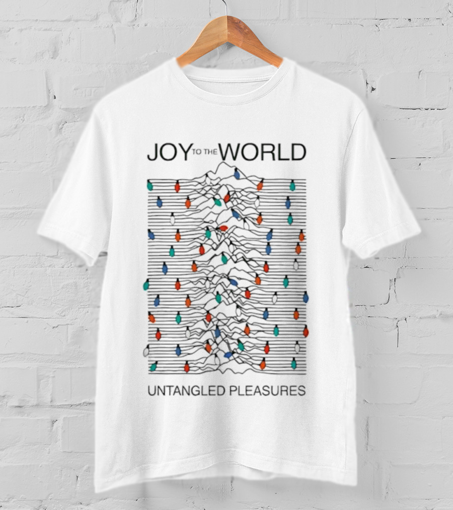 Joy To The World Untangled Pleasures Christmas Lights T-Shirt