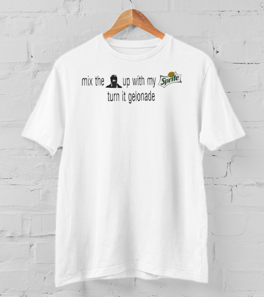 Mix The Up With My Sprite Turn It Gelonade Ninja Sprite Logo T-Shirt