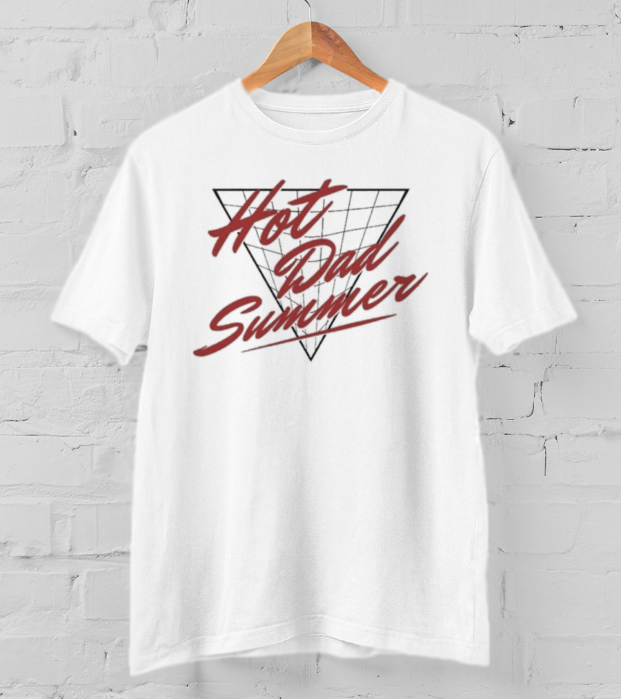Hot Dad Summer Retro Triangle Vibes T-Shirt