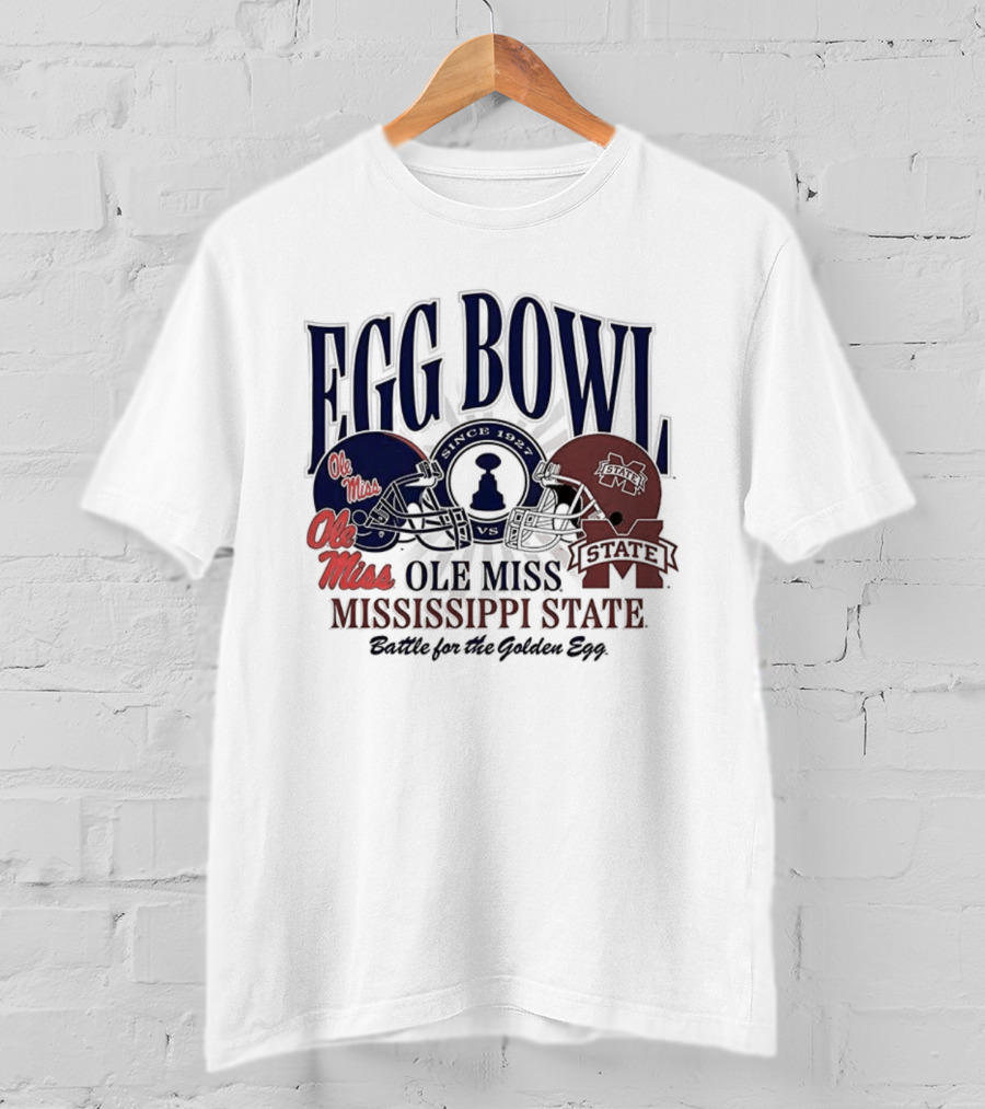 Ole Miss Vs Mississippi State Egg Bowl Rivalry Battle For The Golden Egg T-Shirt