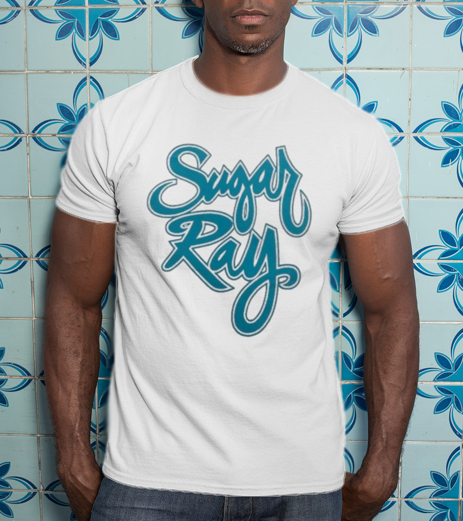 Sugar Ray Retro Blue Script Emblem T-Shirt