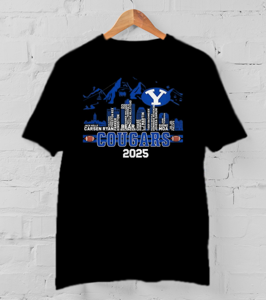BYU Cougars Football 2025 City Skyline T-Shirt