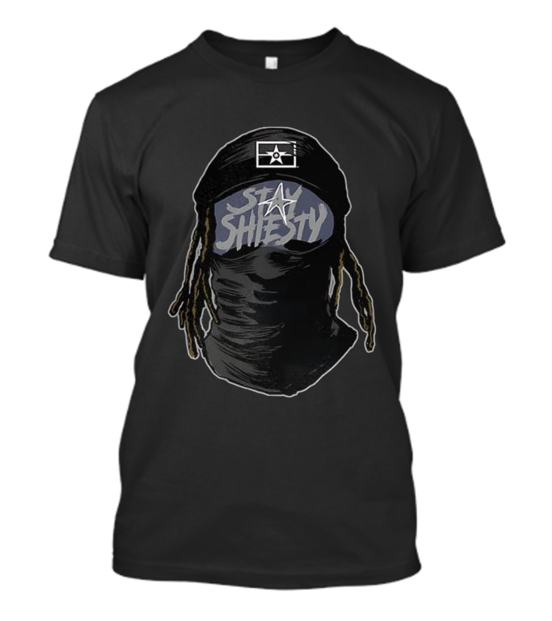CeeDee Lamb Stay Shiesty Star Mask Illustration T-Shirt