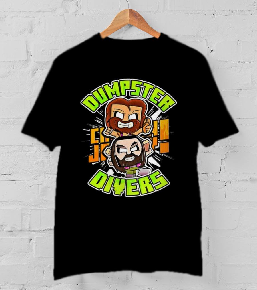 Dumpster Divers Cartoon Characters Fun Expression T-Shirt