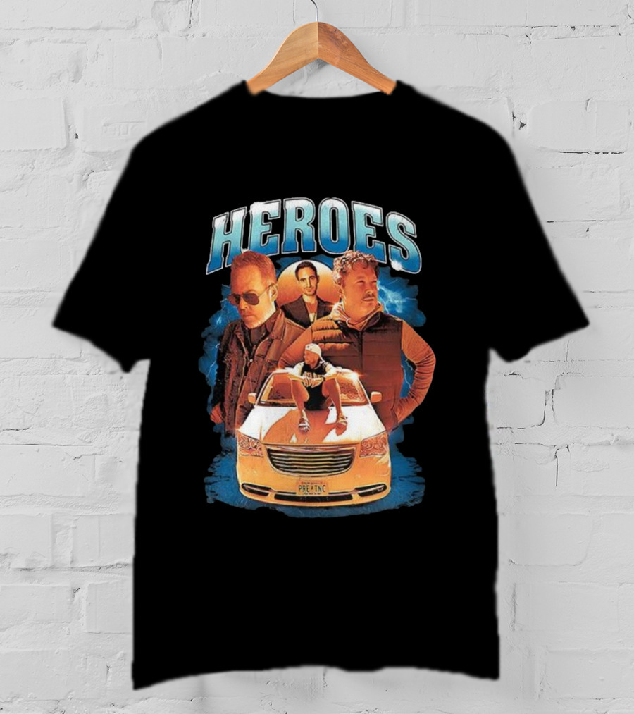 Heroes Pre-Inc Car Scene Trio T-Shirt