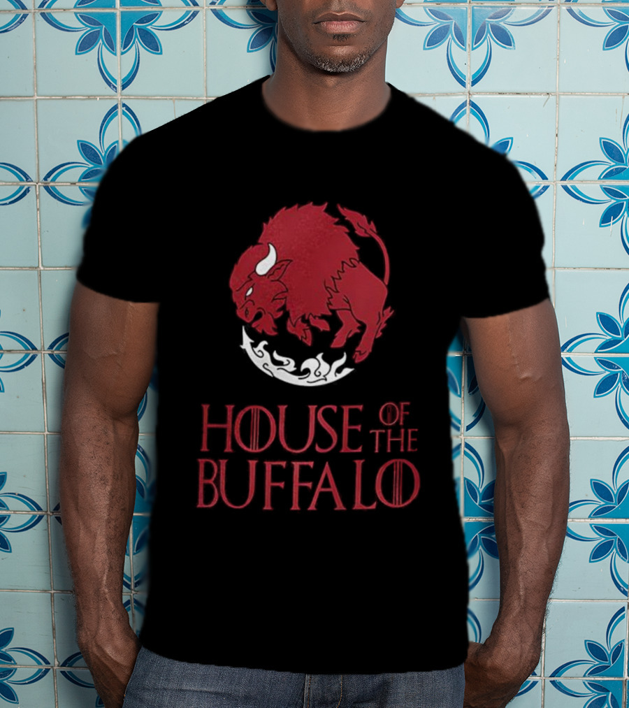 House Of The Buffalo Red Bull Emblem T-Shirt