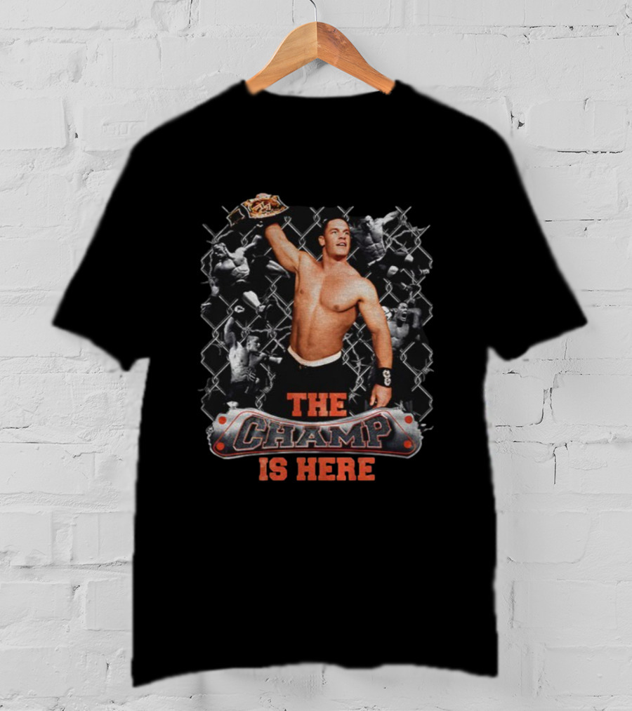 John Cena WWE The Champ Is Here Snow Wash Vintage T-Shirt