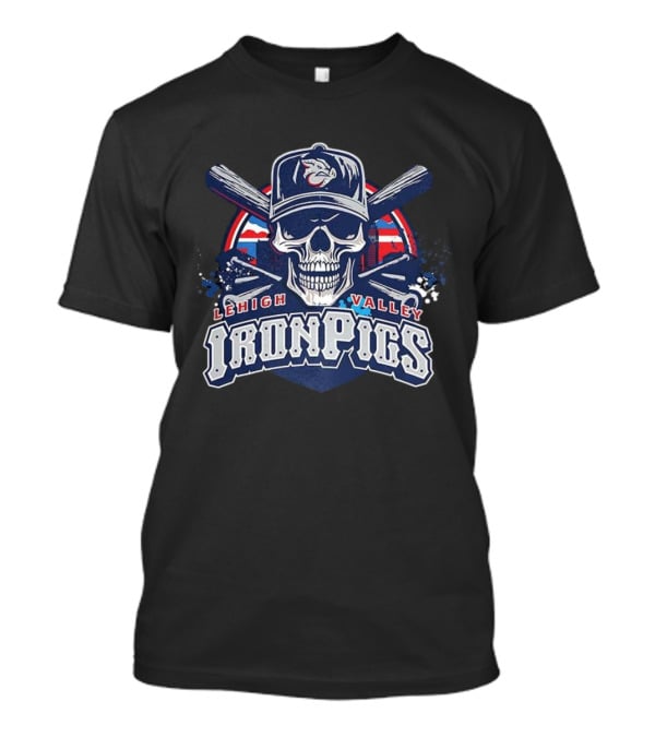 Lehigh Valley IronPigs Skull Cross Bats Minor League Baseball T-Shirt