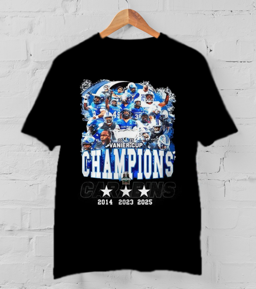 Montréal Carabins 2025 Vanier Cup Champions Player Collage T-Shirt