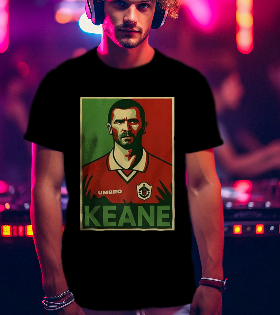 Roy Keane Umbro Football Icon T-Shirt
