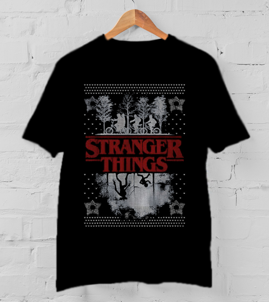 Stranger Things Christmas Demogorgon Ugly Sweater Epic T-Shirt