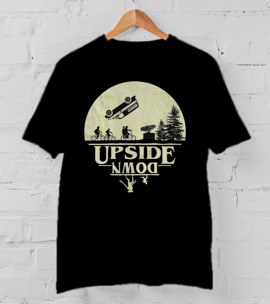 Stranger Things Upside Down Bicycle Adventure Mens Nerd Retro Vintage Style T-Shirt