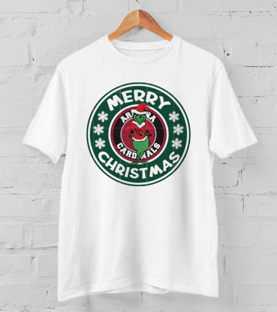 Arizona Cardinals Grinch Merry Christmas T-Shirt