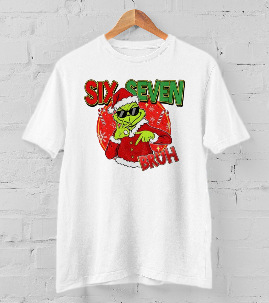 Grinch Santa Bruh Six Seven Christmas T-Shirt