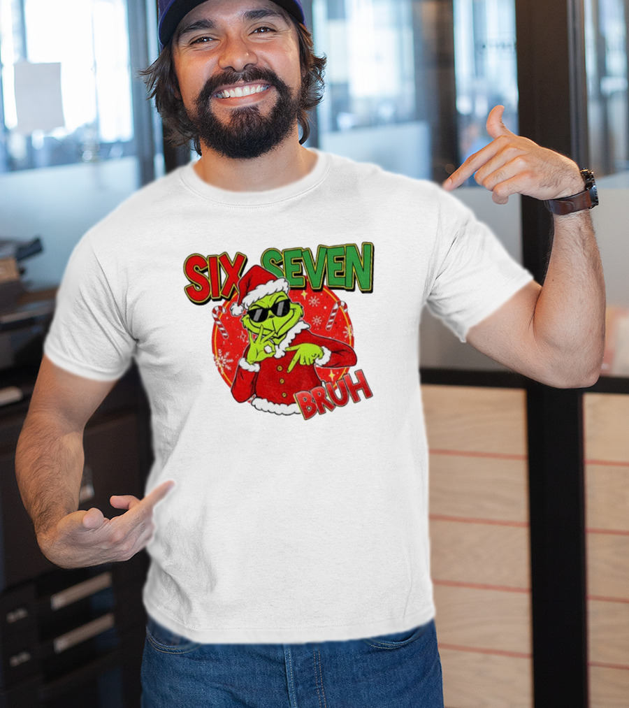 Grinch Santa Bruh Six Seven Christmas T-Shirt
