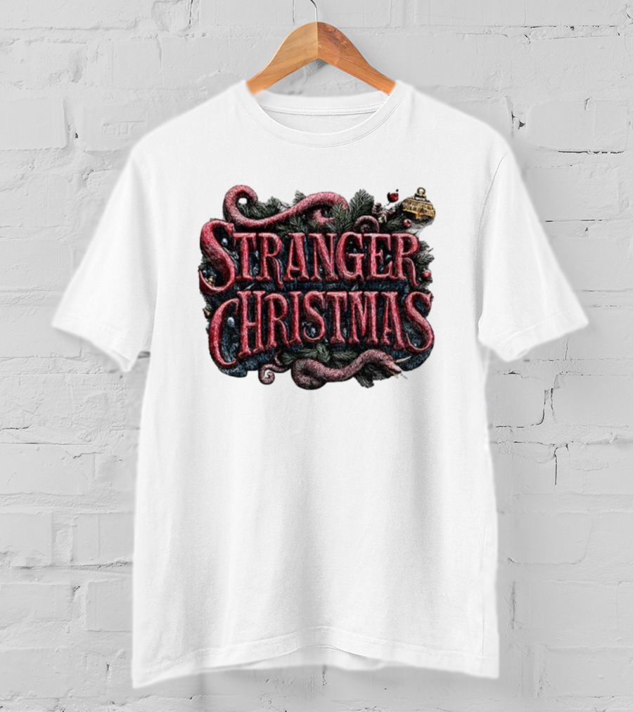 Stranger Things Merry Christmas 2025 Stranger Christmas Theme T-Shirt