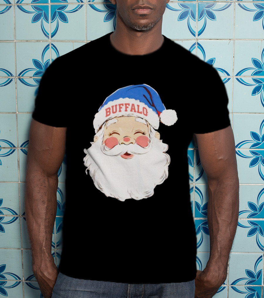 Buffalo Bills Merry Christmas Santa 2025 T-Shirt