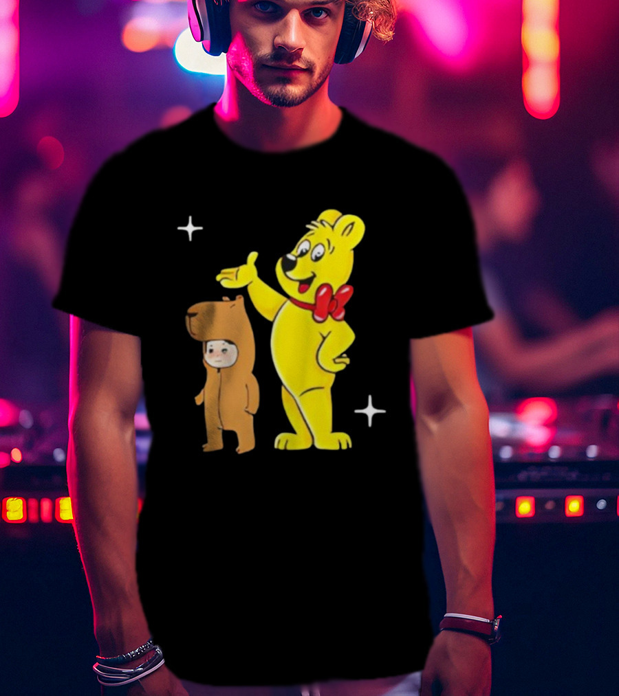 Jennie Haribo Goldbear Mascot Cute Character Design T-Shirt