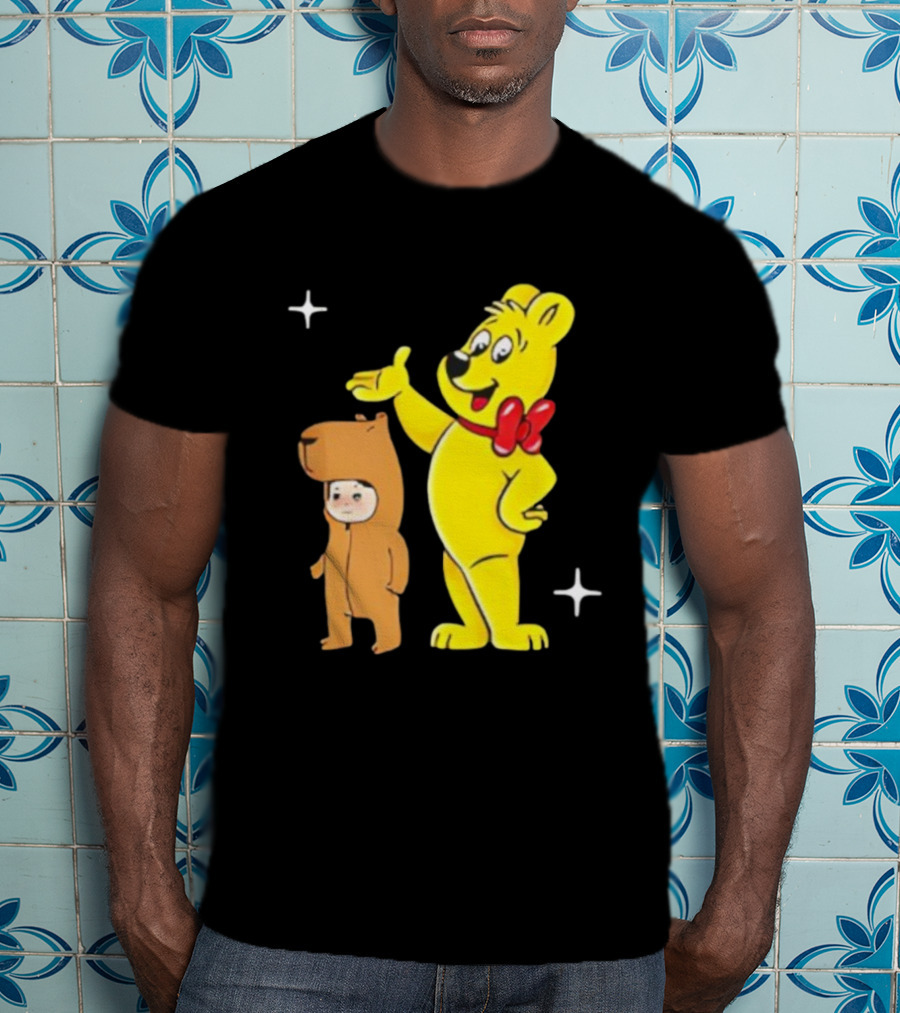 Jennie Haribo Goldbear Mascot Cute Character Design T-Shirt