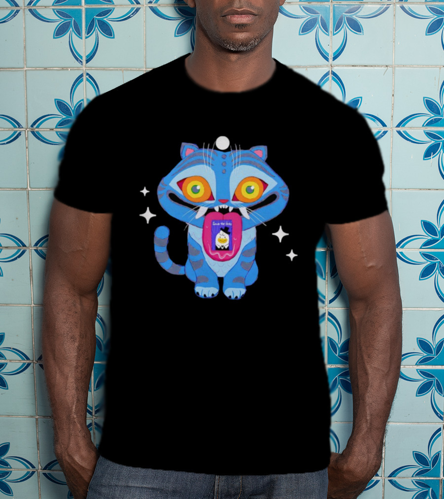 KPop Demon Hunters Save The Date Derpy Tiger T-Shirt