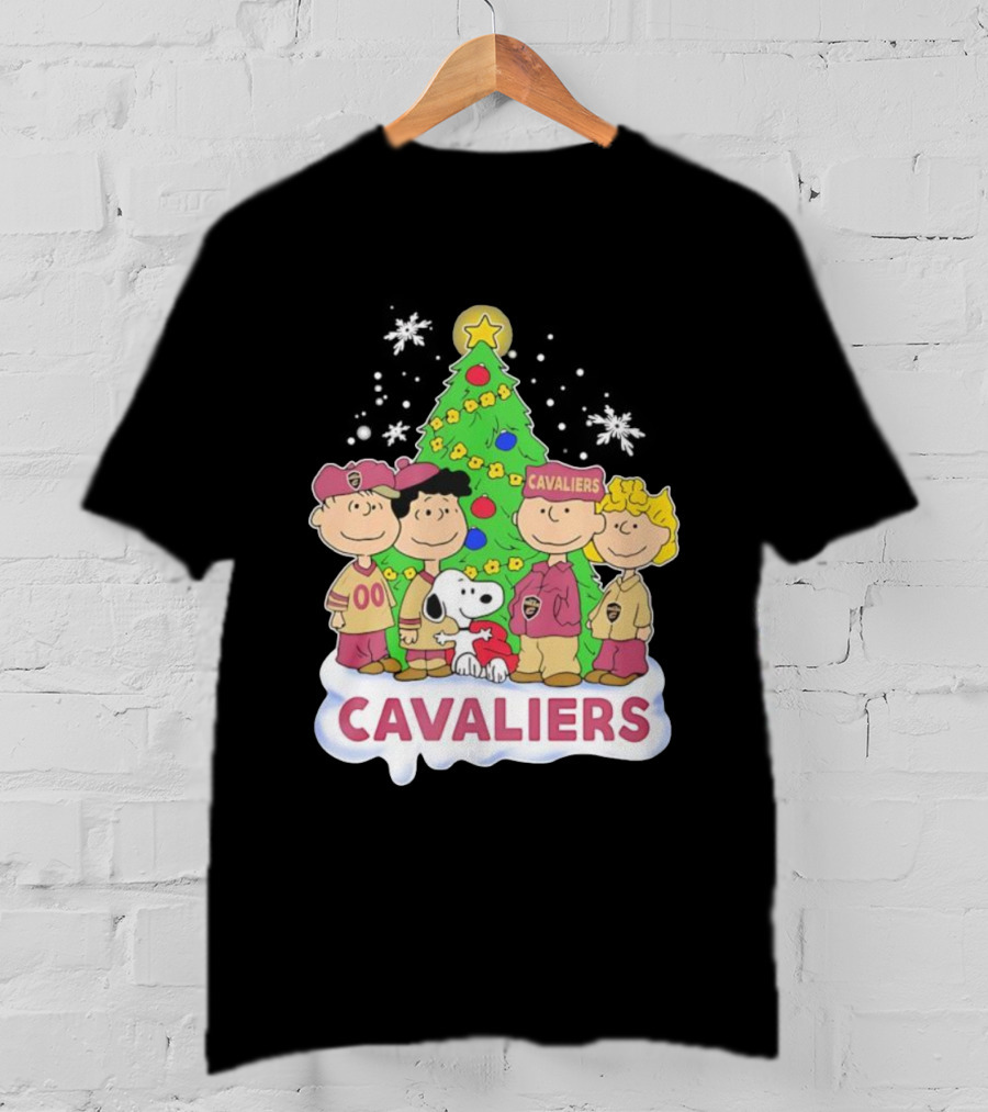 Peanuts Cavaliers Christmas Tree Snoopy And Friends T-Shirt