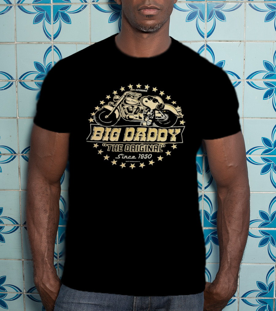 Snoopy Big Daddy The Original Motorcycle Since 1950 T-Shirt