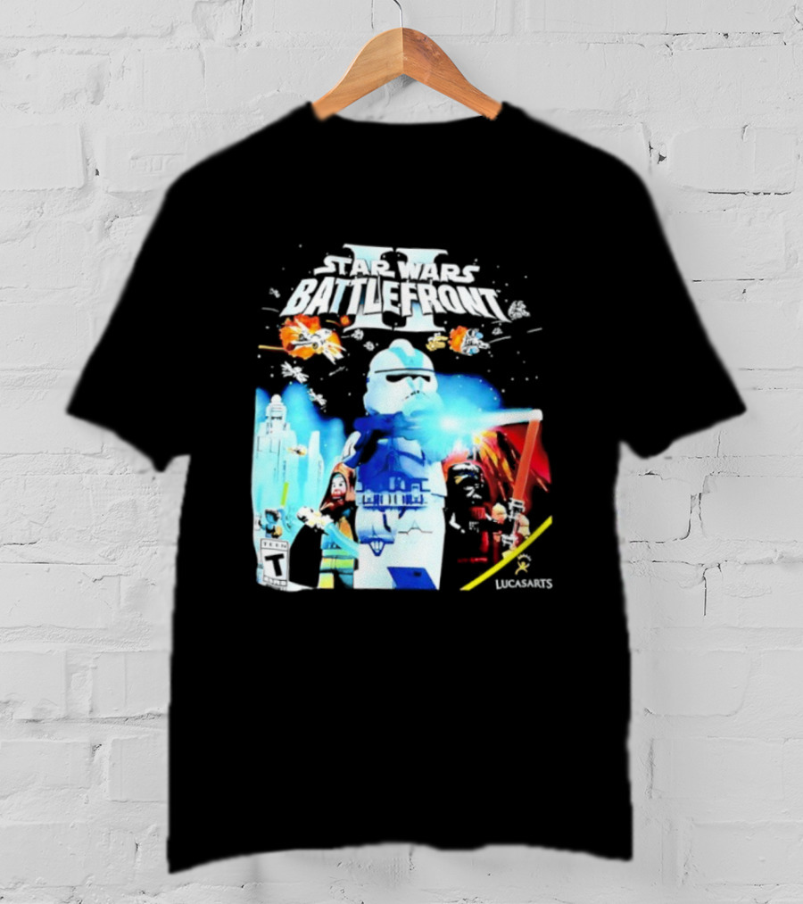 LEGO Star Wars Battlefront II Trooper And Lightsaber Duel Scene T-Shirt