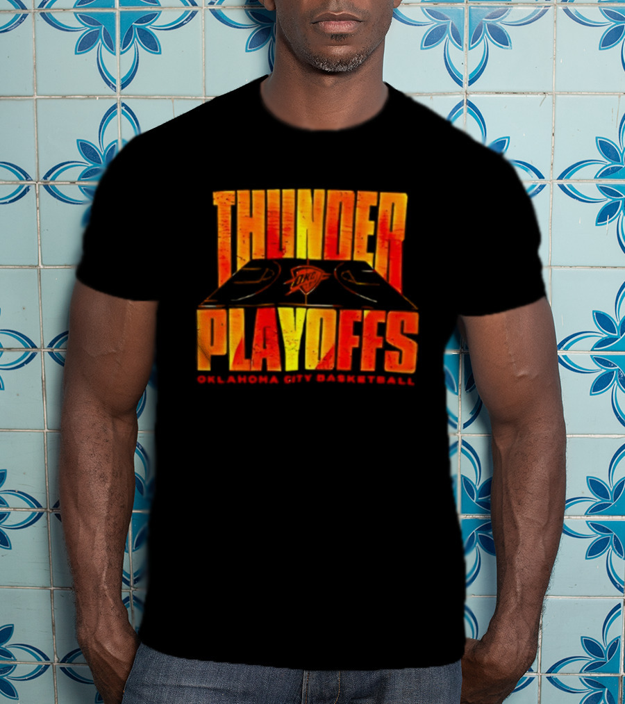 Thunder Playoffs Oklahoma City Basketball Team Fan Gear T-Shirt