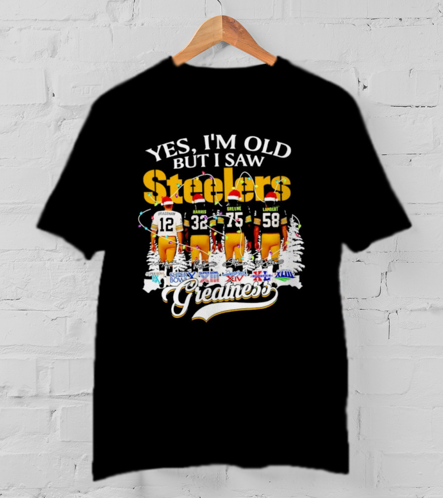 Yes I'm Old But I Saw Steelers Super Bowls Greatest T-Shirt