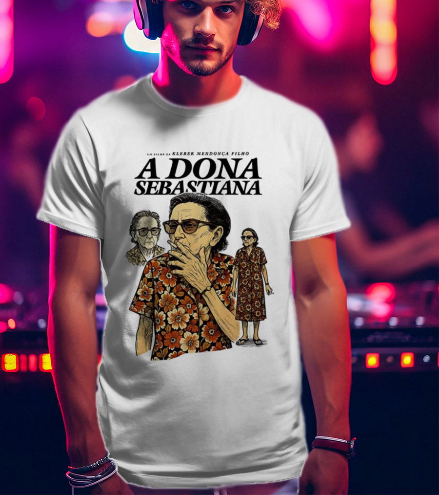 Dona Sebastiana Kleber Mendonça Filho Film Floral Attire T-Shirt