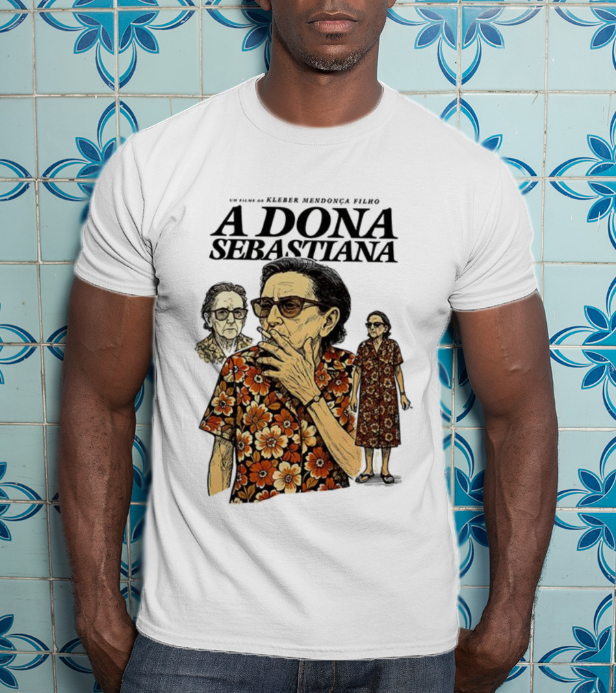 Dona Sebastiana Kleber Mendonça Filho Film Floral Attire T-Shirt