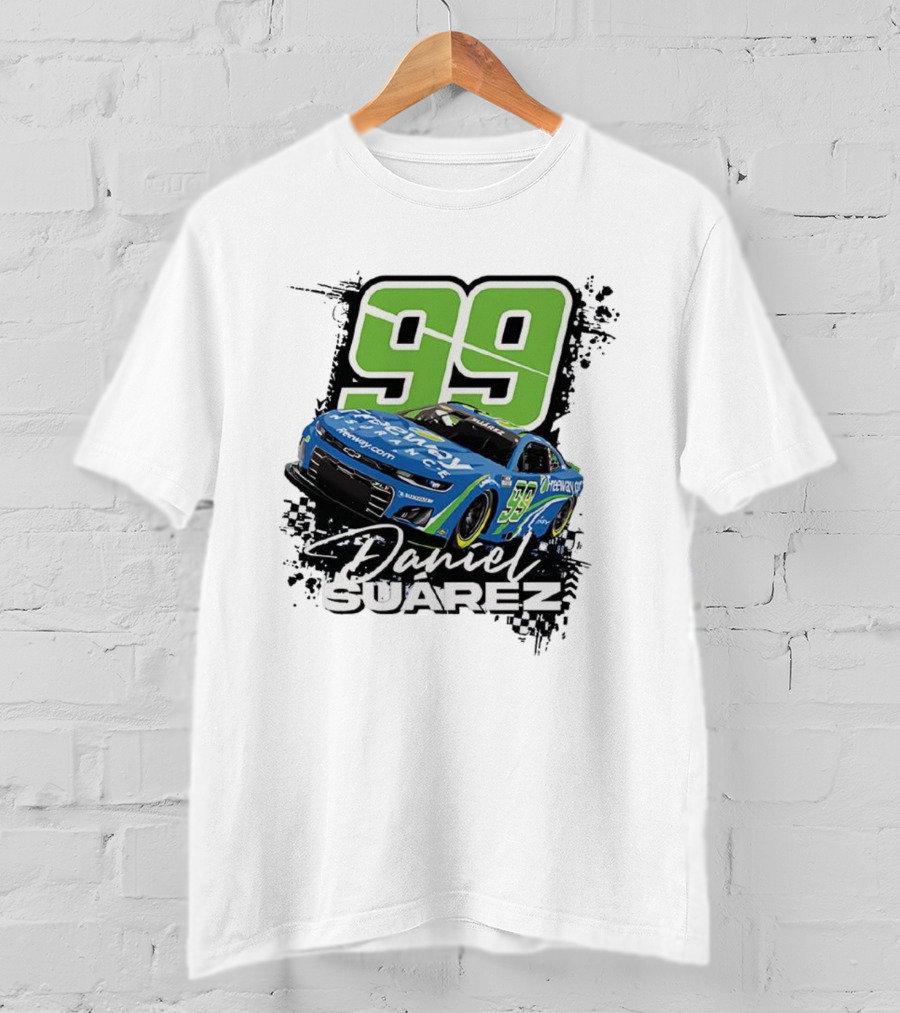 Daniel Suárez Number 99 Freeway Insurance Trackhouse Racing Chevrolet Camaro T-Shirt