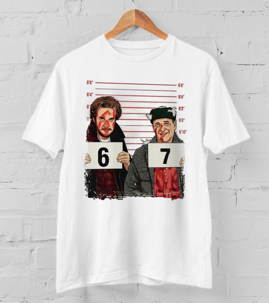 Harry And Marv Home Alone Shot 6 7 Meme T-Shirt