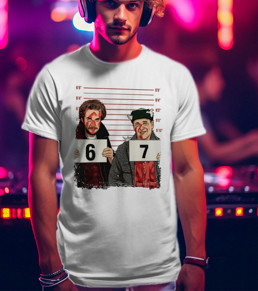 Harry And Marv Home Alone Shot 6 7 Meme T-Shirt