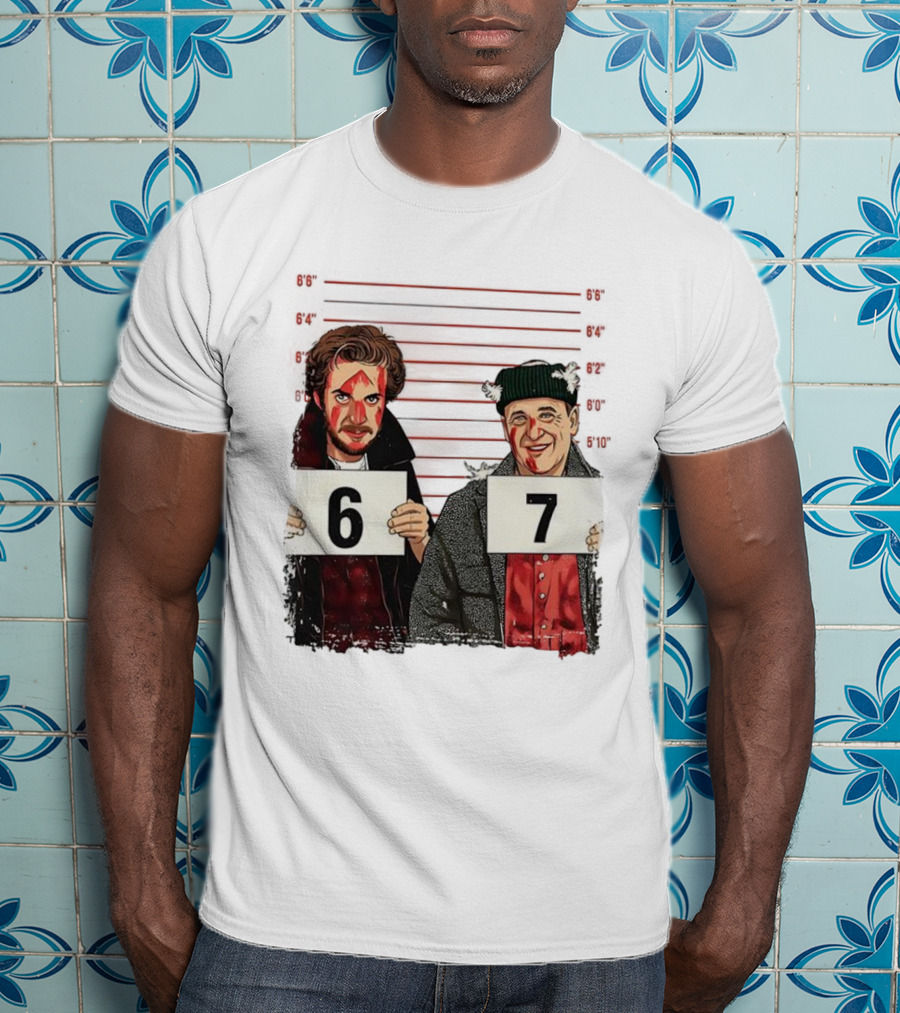 Harry And Marv Home Alone Shot 6 7 Meme T-Shirt