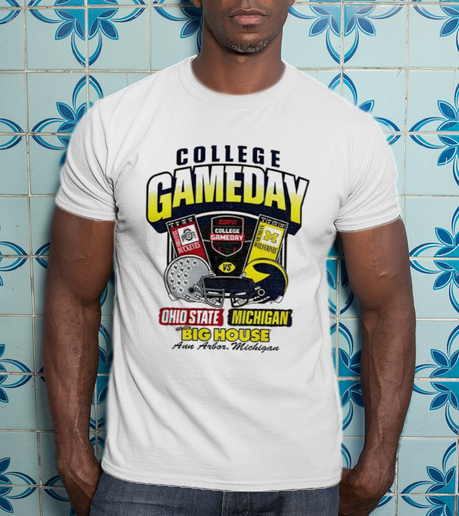 College Gameday ESPN Ohio State Vs Michigan Wolverines Big House T-Shirt