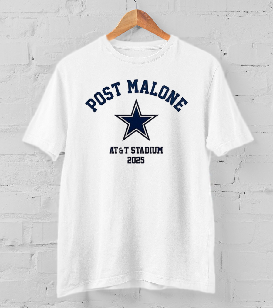 Post Malone AT&T Stadium 2025 Star Event T-Shirt