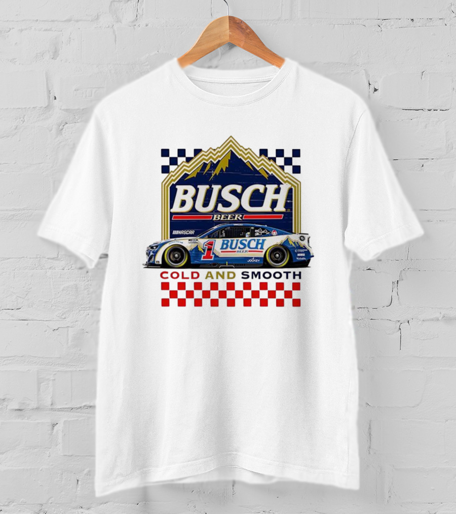 Busch Beer NASCAR Ross Chastain Trackhouse Racing Number 1 Cold And Smooth T-Shirt