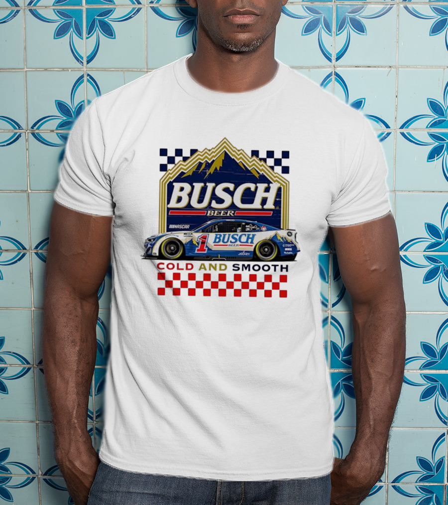 Busch Beer NASCAR Ross Chastain Trackhouse Racing Number 1 Cold And Smooth T-Shirt